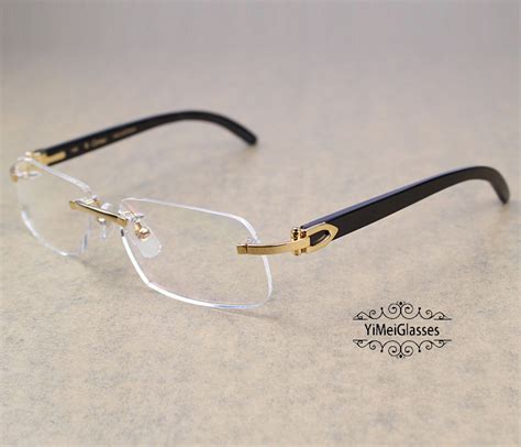 cartier glasses horn|authentic cartier buffalo horn glasses.